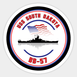 USS South Dakota BB-57 Sticker
